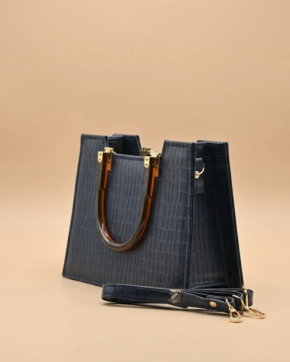 Atek - Cross Body Bag - Navy Blue, view 1