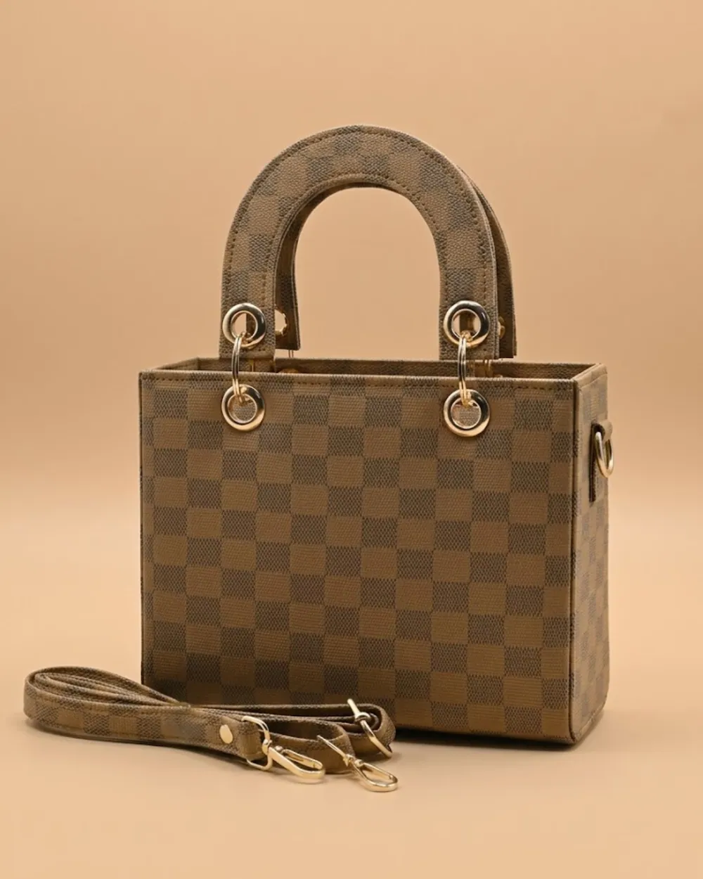 Checker Mini Crossbody Bag - Skin, view 1