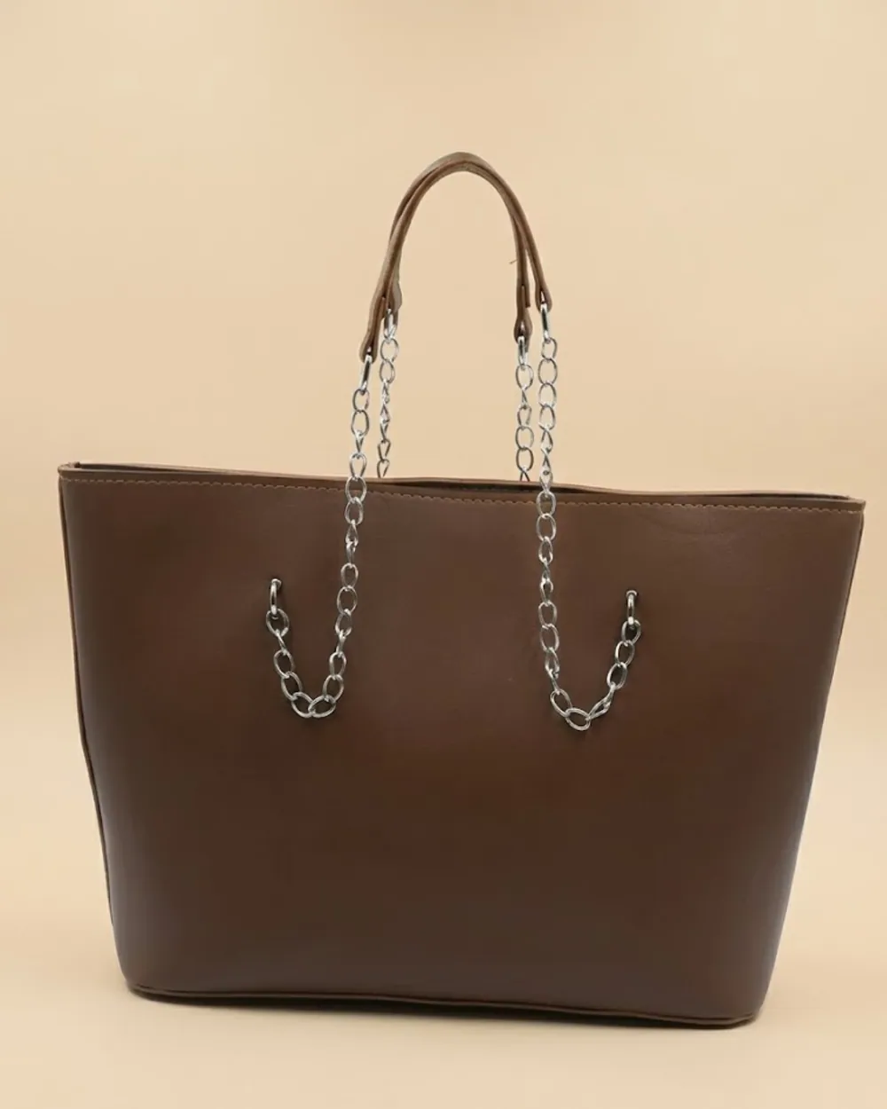 Large Capacity Tote Bag - Brown, view 1