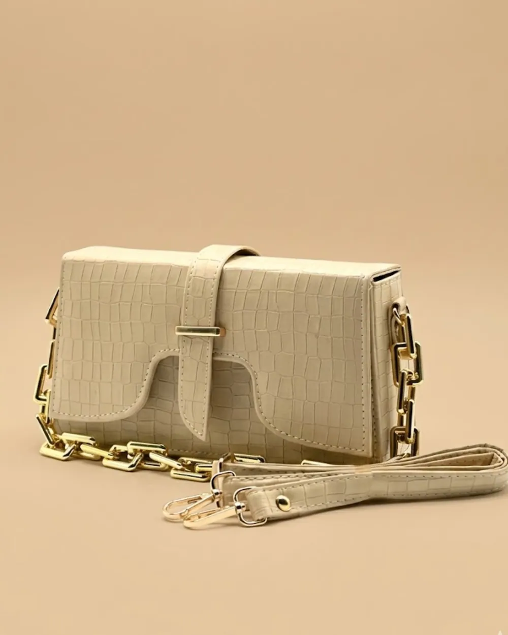 Sling Crossbody Bag - Light Grey, view 1