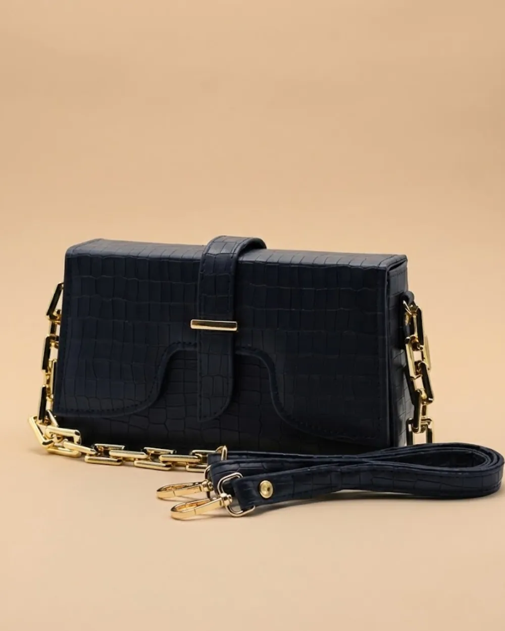 Sling Crossbody Bag - Navy Blue, view 1