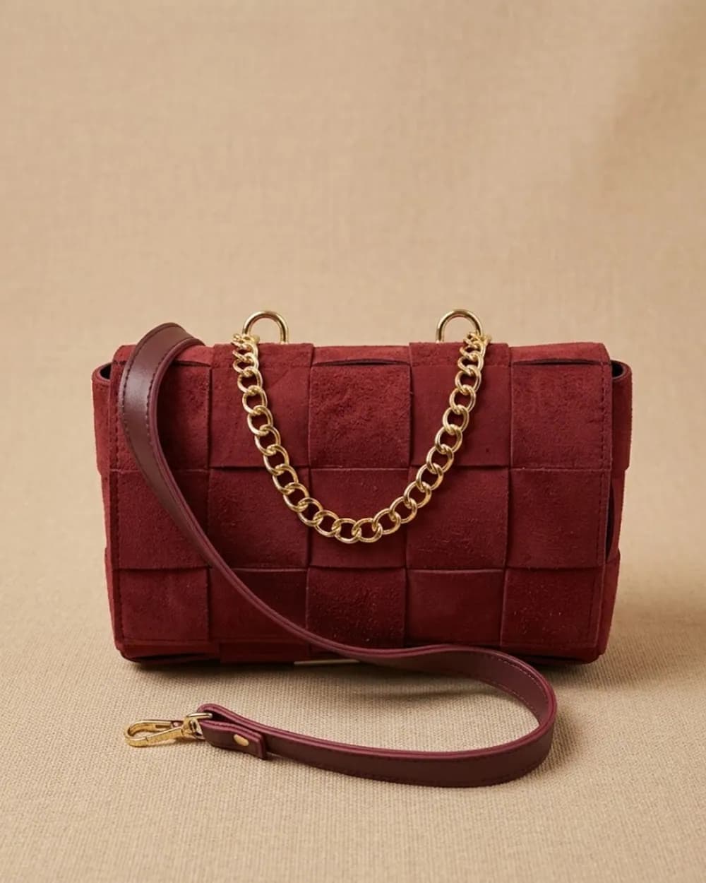 Verita Crossbody Bag - Maroon, view 1