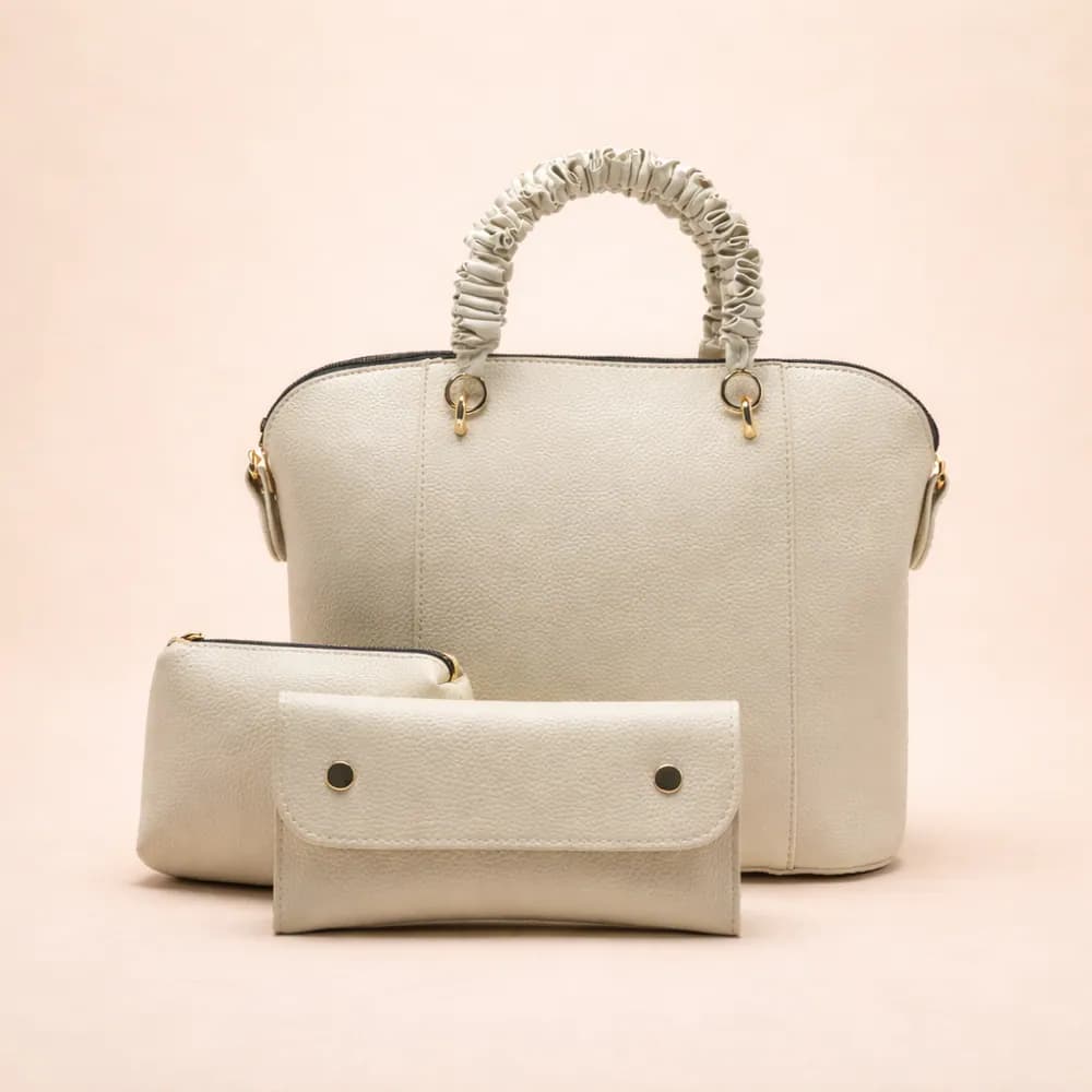 3 Piece Alora Tote Bag - Beige, view 1