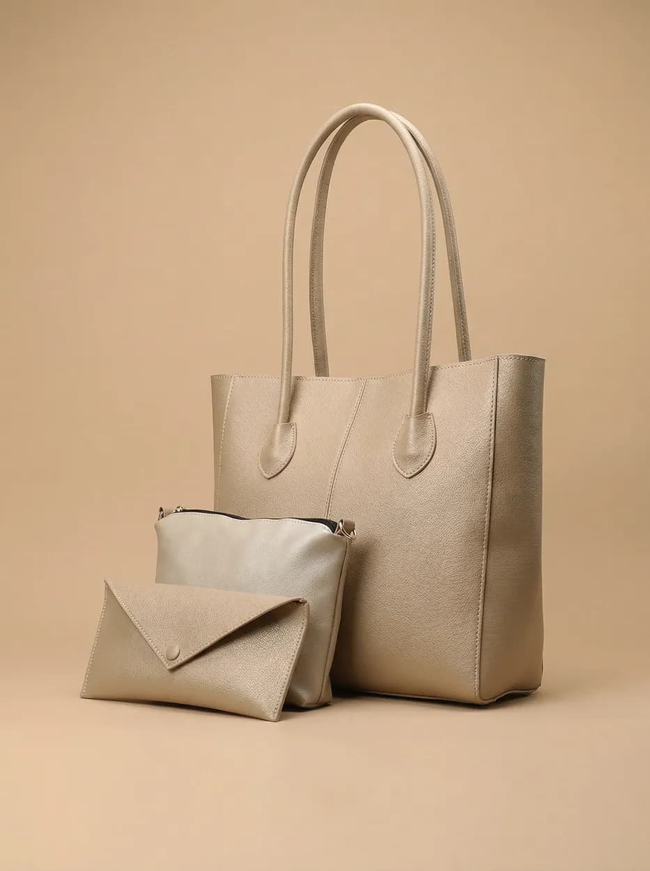 Adele - Hand Bag - Beige, view 1