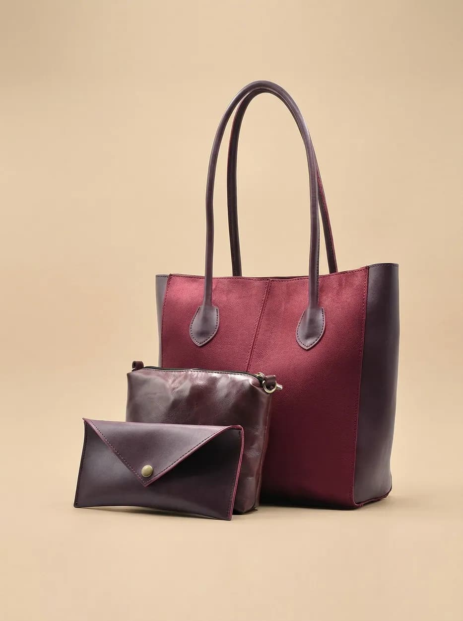 Adele - Hand Bag - mehroon, view 1