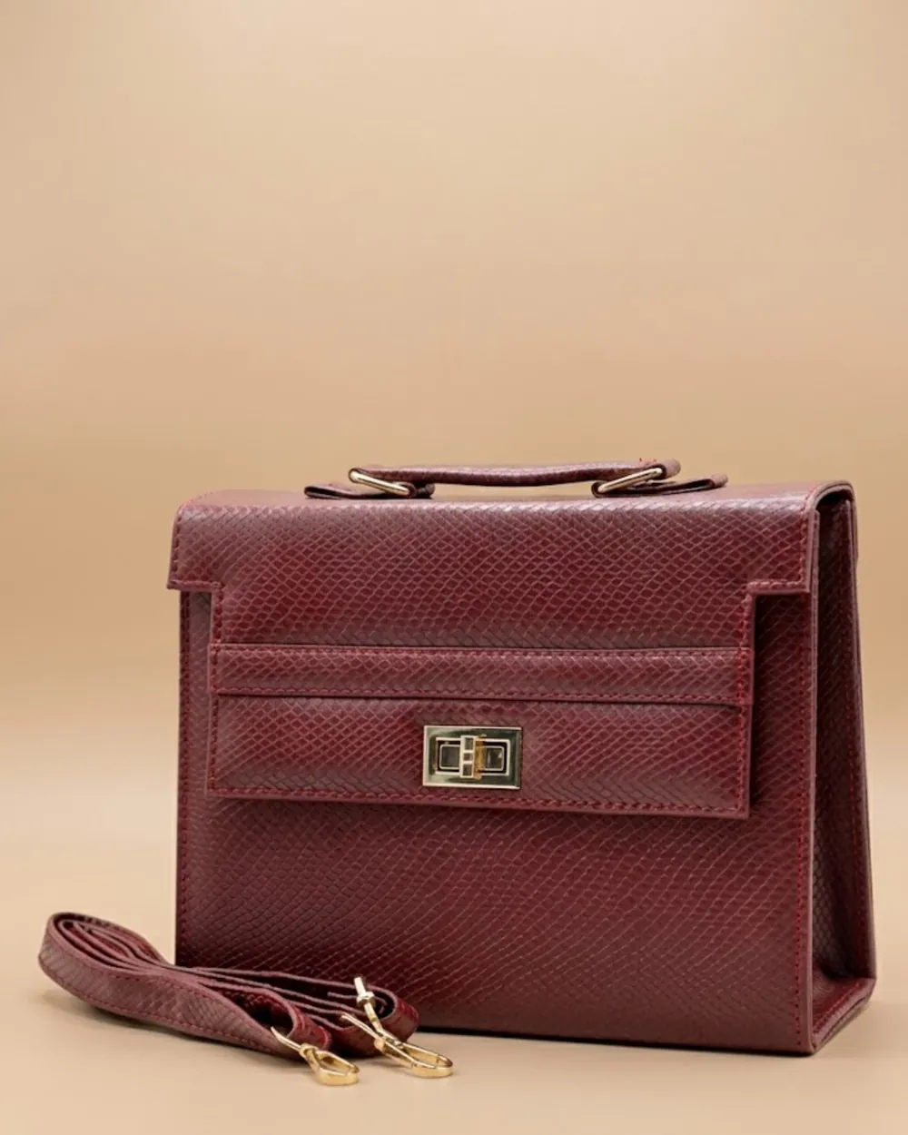 Claire Handbag For Women - Maroon, view 1