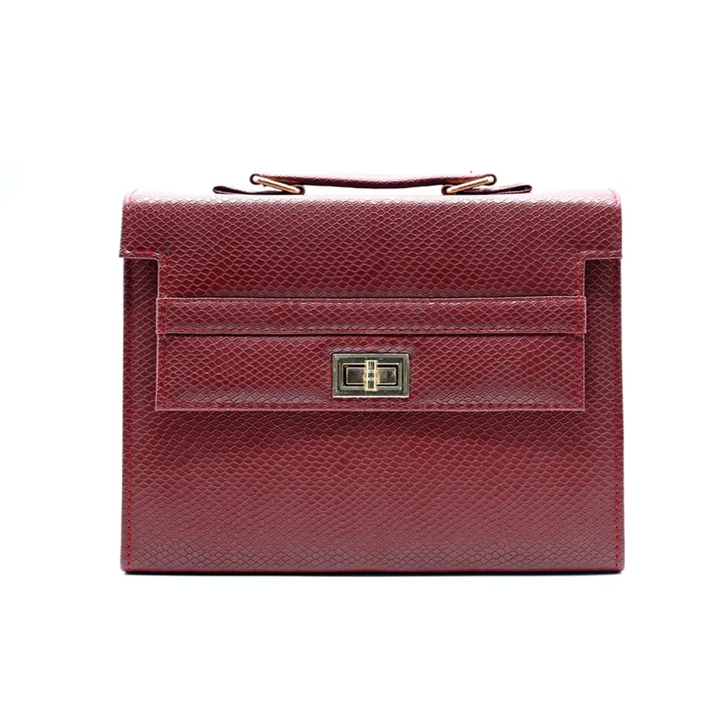 Claire Handbag For Women - Maroon, view 2