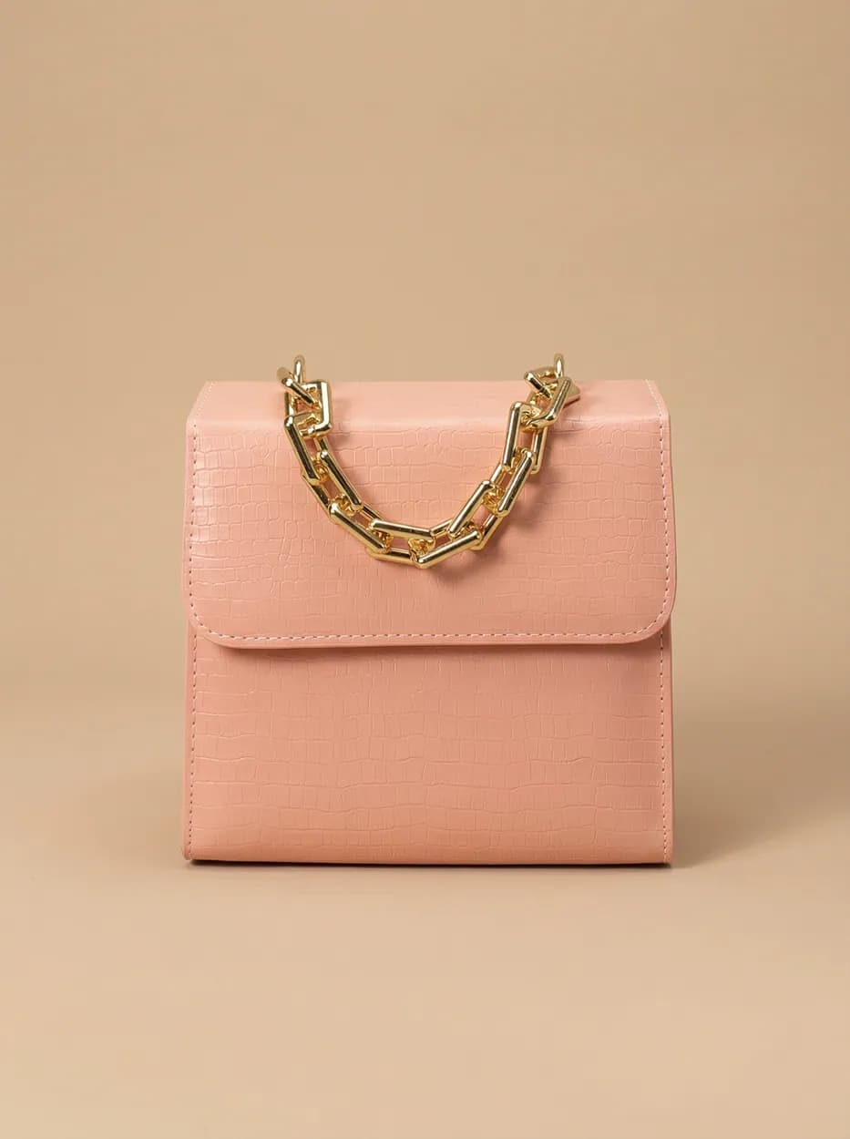 Clasique Handbag - Peach, view 1