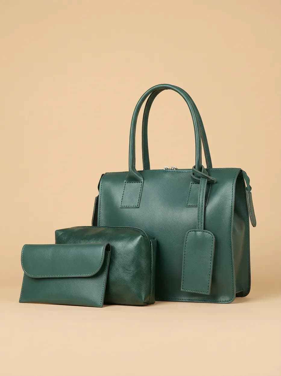 Clever set of 3 Bag Green, view 1