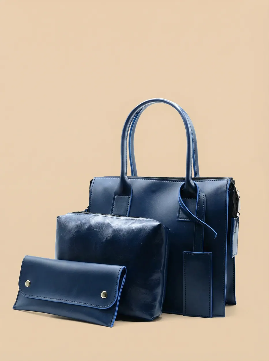 Clever set of 3 Bag Navy Blue, view 1