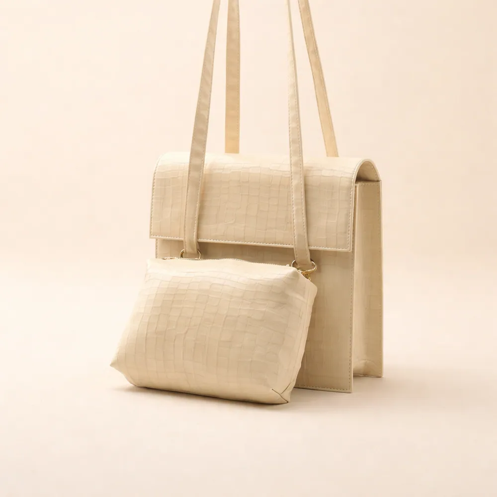Demin Bag - Beige, view 1