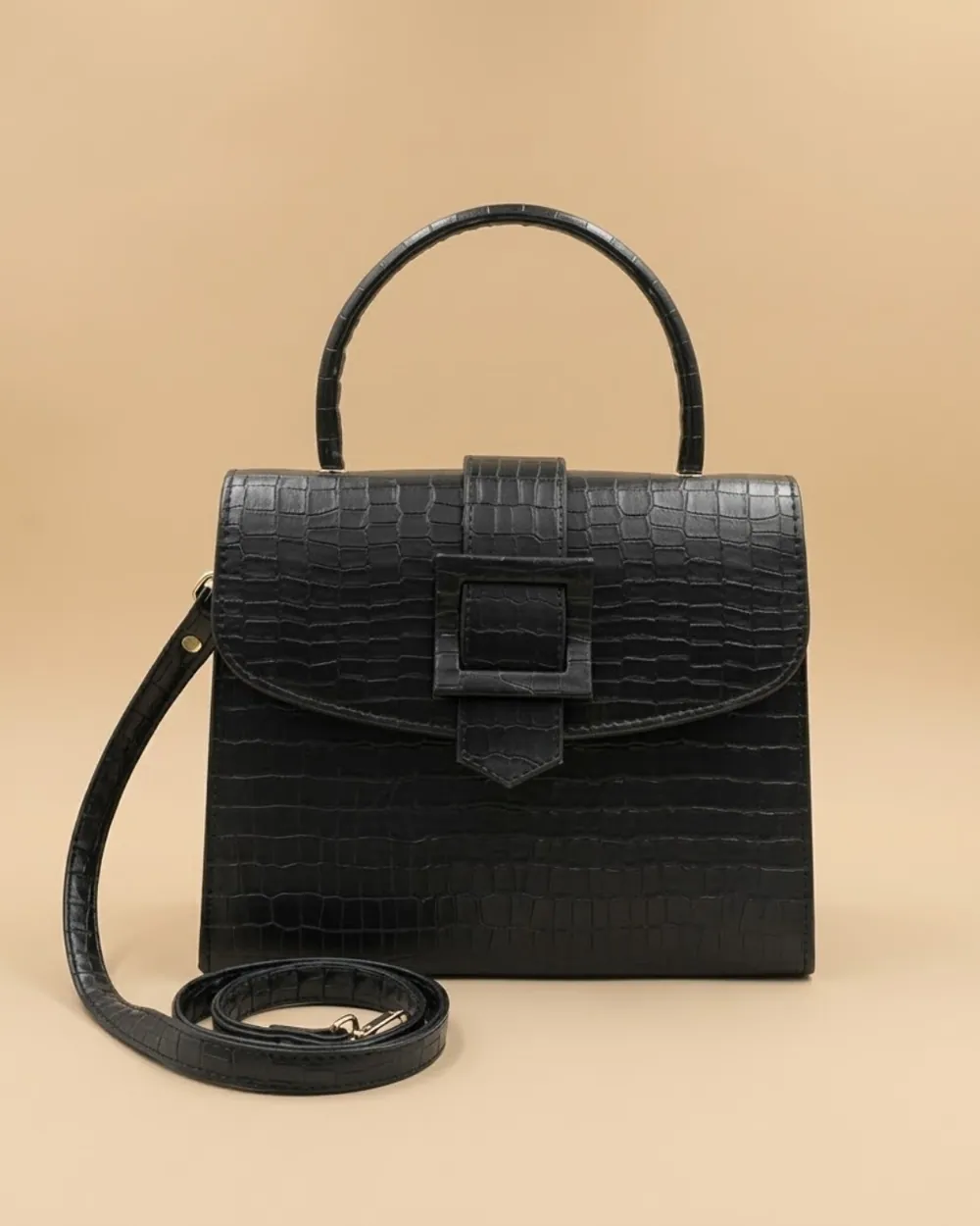Formal Leather Woman Handbag - Black, view 1
