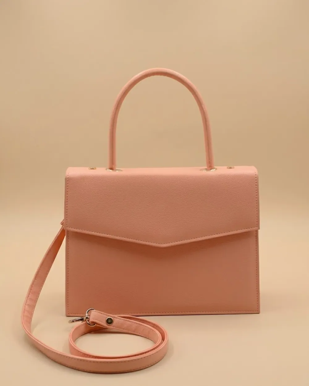 Statique Handbag For Women - Peach, view 1
