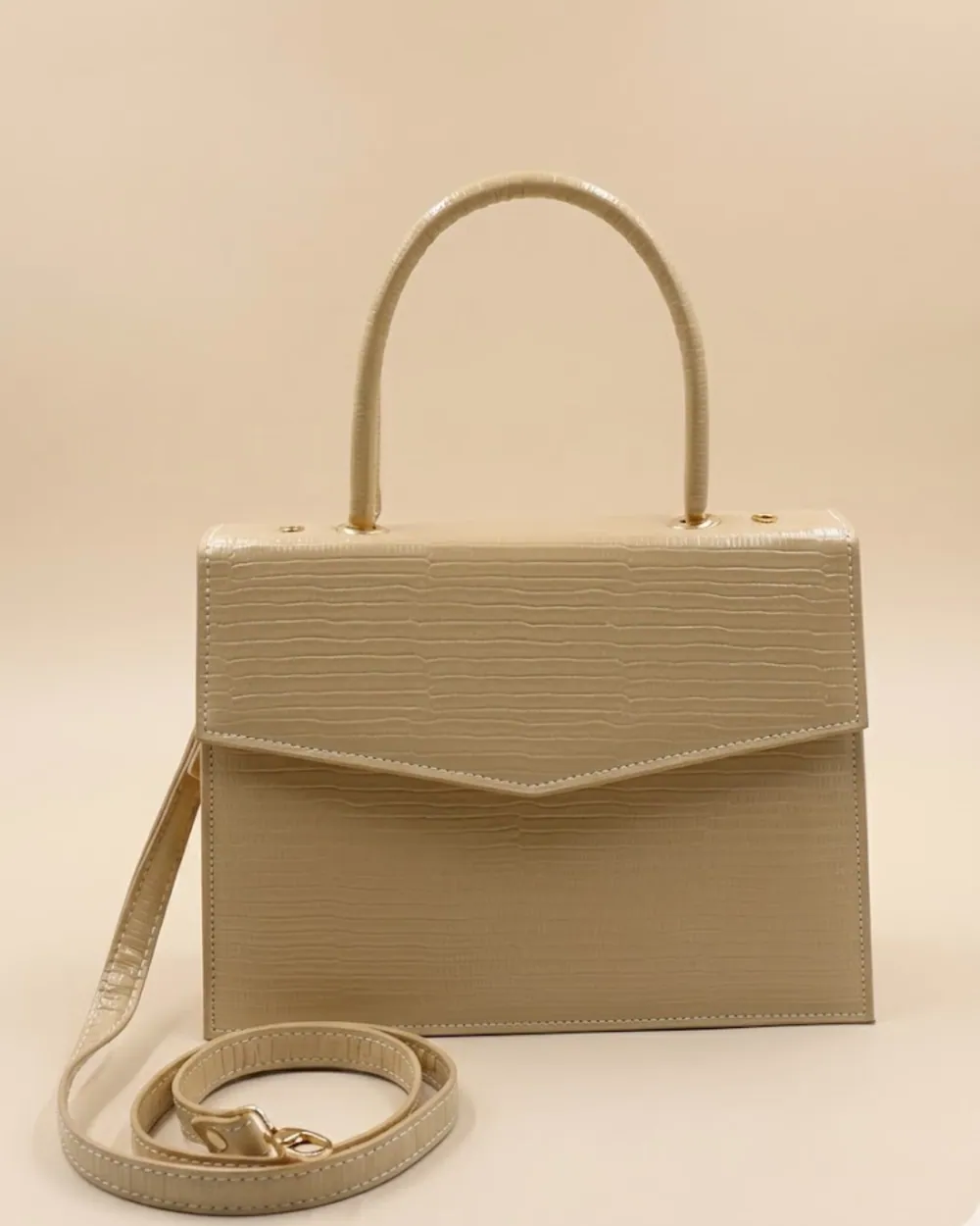 Statique Handbag For Women - Skin Beige, view 1