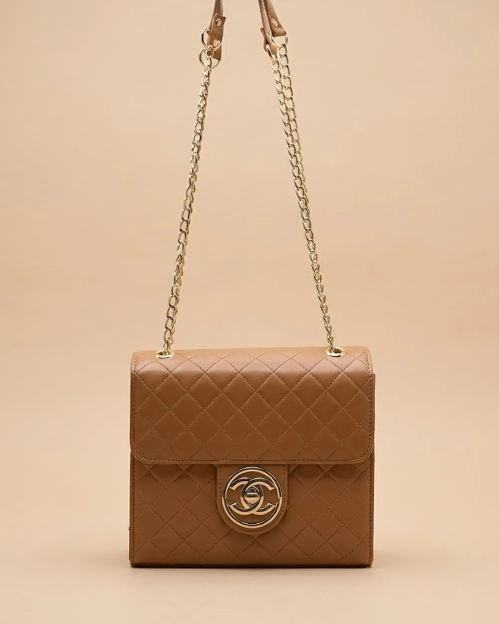 Trendy Chain Stylish Bag Brown, view 1