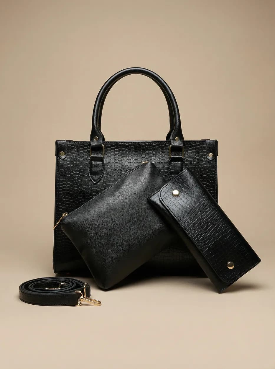 Black Hobo Handbag for Women, view 1