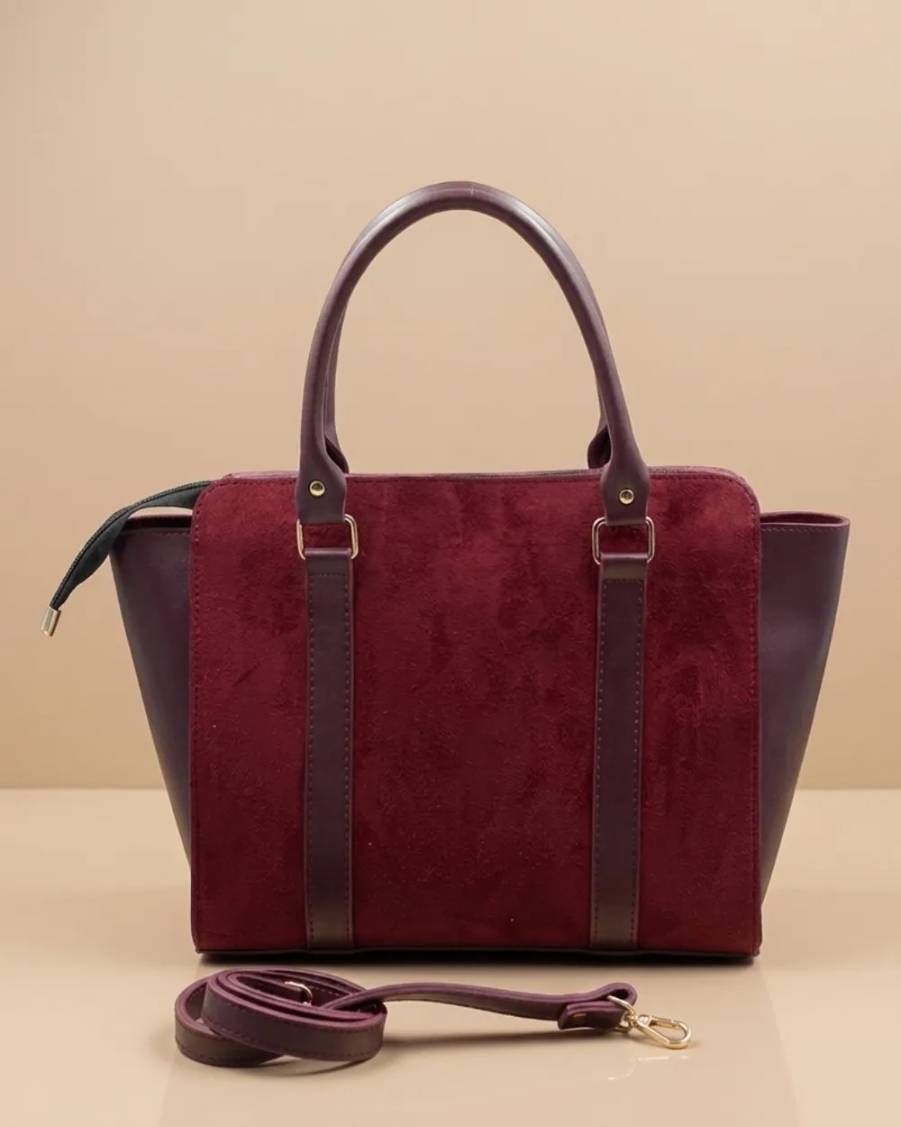Eclat Tote Bag - Maroon, view 1