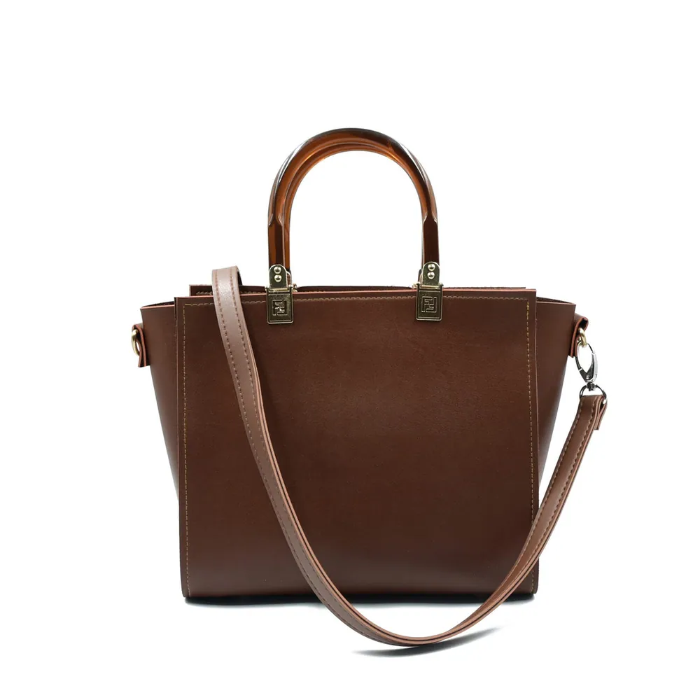 Gracea Tote Bag - Dark Brown, view 2