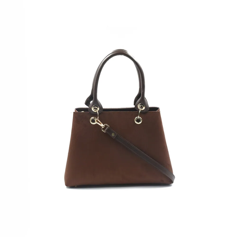 Modish Tote Bag - Dark Brown, view 2