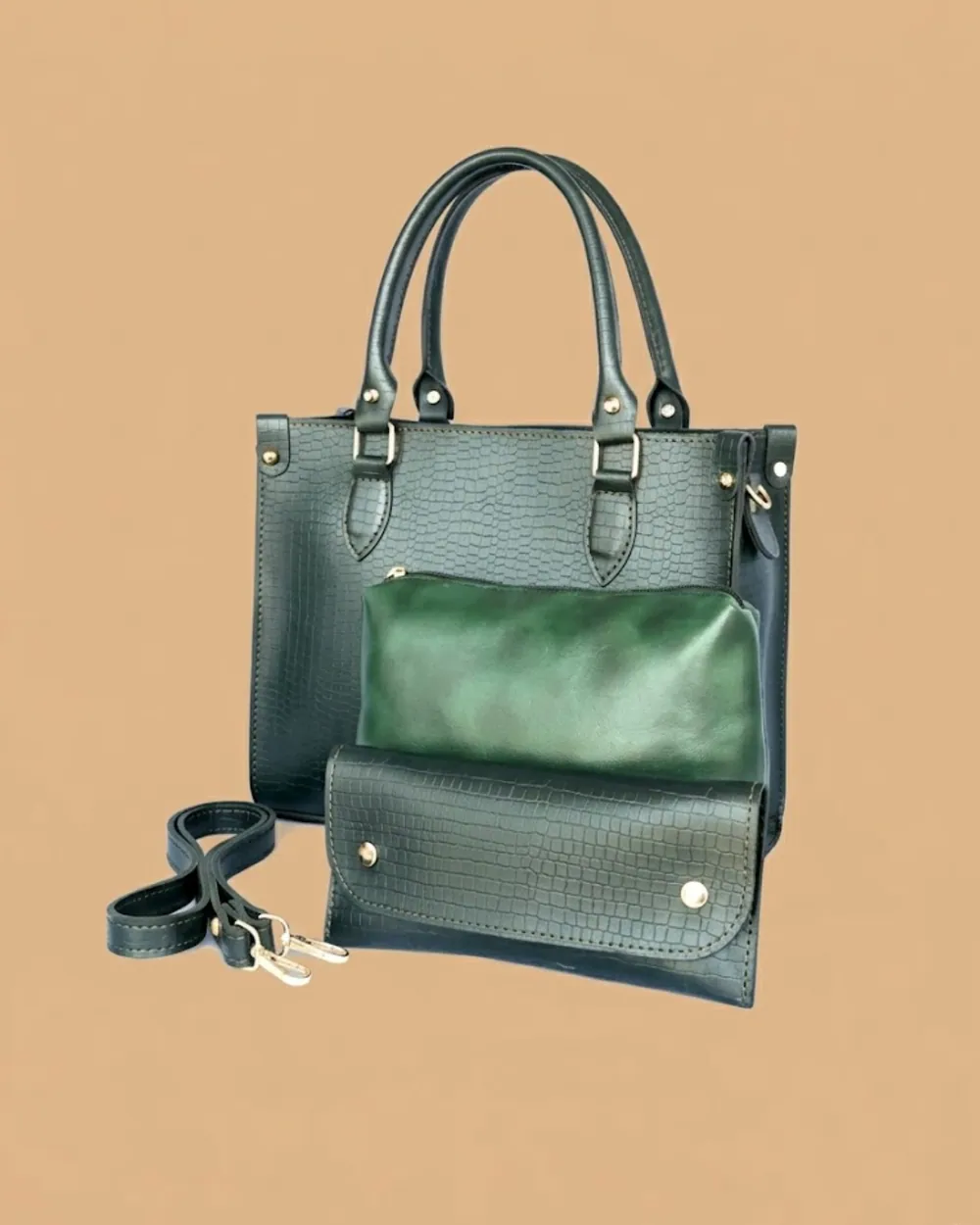 Olive Green Hobo Handbag for Women, view 1
