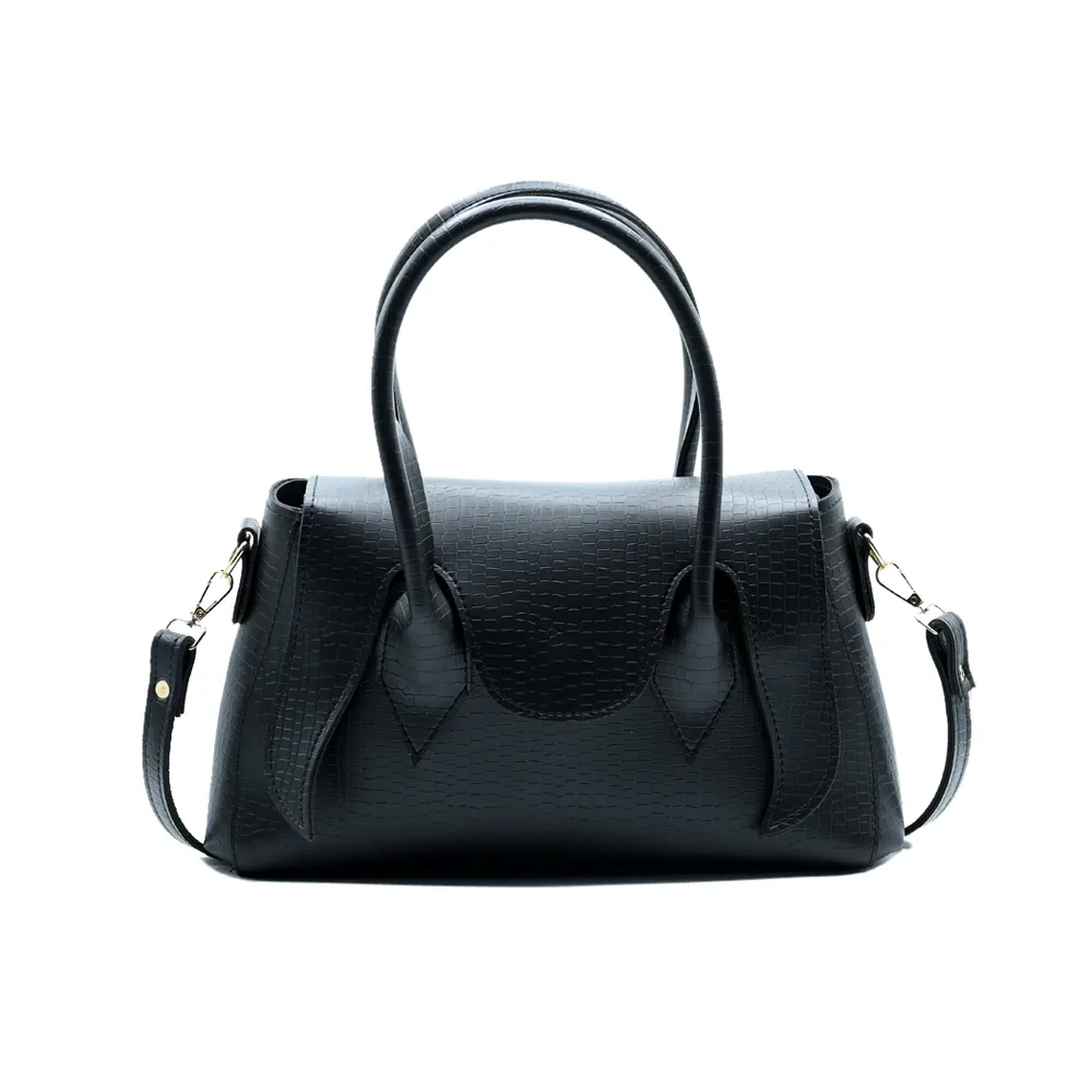 Seren Tote Satchel Handbag for Women – Black, view 2