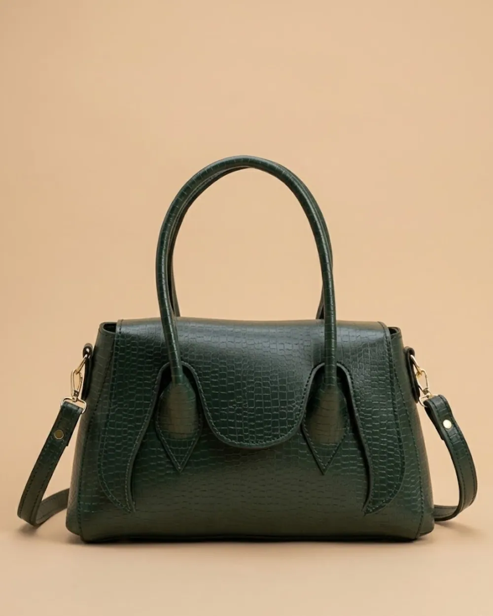 Seren Tote Satchel Handbag for Women – Olive Green, view 1